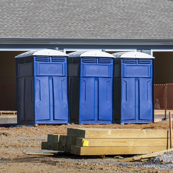 what is the expected delivery and pickup timeframe for the porta potties in Martinsburg